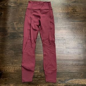 lululemon athletica Burgundy Leggings